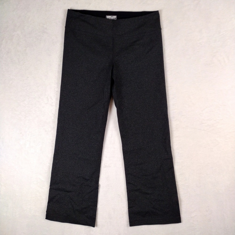 Kirkland Signature Womens Gray Bootcut Yoga Pants Large Short 7201711